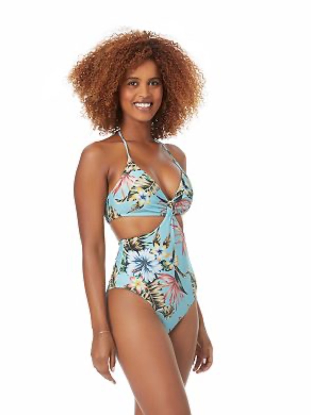 Hurley surf wear swimsuit! You'll love the tropical style of this cheeky halter